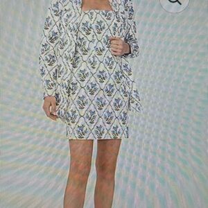 Floral Print Mini Dress and Jacket NWT Size XL